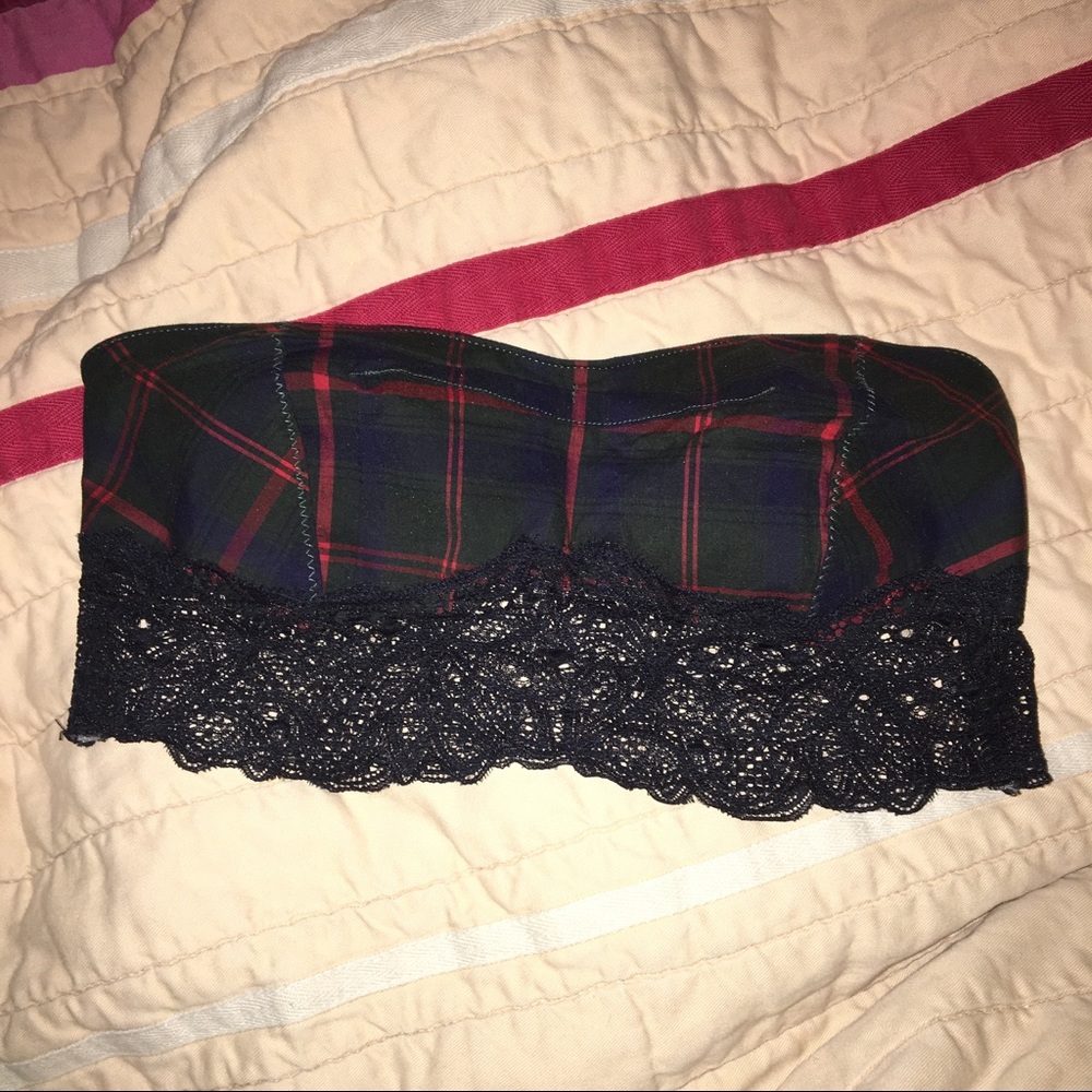 Free People Highland Plaid Bandeau